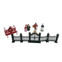 3 Dept 56 Dickens 5514-0 Village Wrought Iron Gate and Fence Candy Cane ... - £19.66 GBP