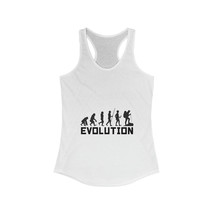 Women&#39;s Evolution Slim Fit Racerback Tank: Ape to Modern Human Hiking Ad... - £20.55 GBP+