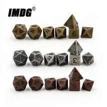  Dice Set 7pcs/set Mini RPG Game Dice Different Small Digital Polyhedron Cubes - £88.34 GBP