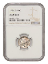 1926-D 10C NGC MS66FB - £3,430.29 GBP