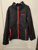 Columbia Omniheat Puffer Jacket - Girls Medium - Black &amp; Red! - £15.21 GBP