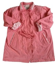 Liz Novak Women Size 18W Pink White Stripes Lined Jacket Retro VINTAGE 8... - $19.75