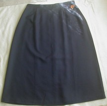 NWT Bedford Fair Lifestyles Navy Blue A-Line Midi Skirt Size 18 - $19.99