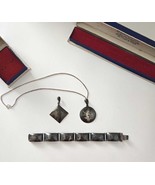 1950s Siam Sterling Niello Enamel Parure, Manimekhala &amp; Ramasoon Motifs,... - $701.69 CAD