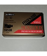 Maxell TC-30 Camcorder Videocassette VHS C HGX-GOLD High Grade FACTORY S... - $7.87