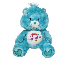 Care Bears 2006 Blue Heartsong W/ Rainbow Music Notes Stuffed Animal Plush Toy - £36.35 GBP