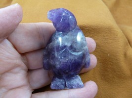 Y-PEN-720 Purple amethyst PENGUIN gemstone BIRD penguins king emperor An... - £18.67 GBP