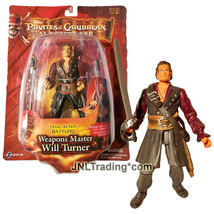 Year 2007 Pirates of the Caribbean 7&quot; Battlers Figure Weapons Master WILL TURNER - £40.20 GBP