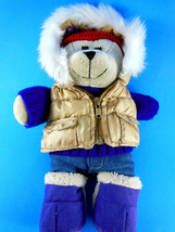 Starbucks 52 Bearista 2006 Bear Girl in purple sweater w Parka &amp; red hat... - $13.85