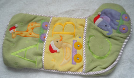 Seasonal Specialties ABC Baby Christmas Stocking With Animals &amp; Pockets In Front - £7.89 GBP
