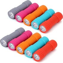 10 Pack 9 LED Mini Flashlight Set AAA Batteries are Included and Pre Ins... - $44.33