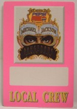 MICHAEL JACKSON - VINTAGE ORIGINAL CONCERT TOUR CLOTH BACKSTAGE PASS *LA... - £9.40 GBP