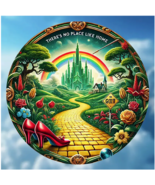 Wizard of Oz Metal Round Wall Decor Wicked Witch Glinda - $13.53