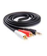 3.5Mm 1/8&quot;Audio To Rca Y Adapter Cable For Sennheiser Rs 170 Tx-170 Bt H... - £17.29 GBP