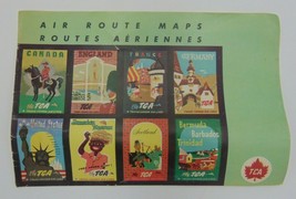 TCA TRANS-CANADA AIRLINES Air Route Maps - £19.55 GBP