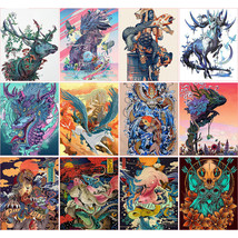 Paint By Numbers Kit Ukiyoe Animals DIY Oil Painting for Adults Beginner... - $16.89