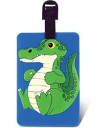 Luggage Cute Gator Aligator Identification Label Suitcase Backpack ID Tr... - $15.63 CAD