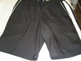 LIFE BLACK SHORTS WITH WITH TRIM MEDIUM 100 POLYESTER - £5.38 GBP