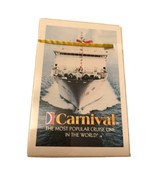 Vintage CARNIVAL CRUISE LINES Playing Cards Decks UNOPENED New Poker Bri... - $3.65