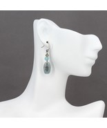 Silpada Sterling Silver EVENING TIDE Blue Glass Quartzite Dangle Earring... - £27.38 GBP