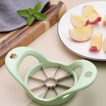 COSSICK Hand-operated fruit slicers, 8 Blade Stainless-steel Apple Cutter, Green - £9.65 GBP