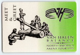 Van Halen Balance Green Backstage Pass North America Original 1995 Hard Rock - £11.04 GBP