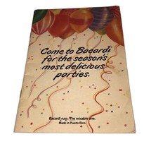 Come To Bacardi For The Seasons Most Delicious Parties Vintage 1987 Booklet - $5.78