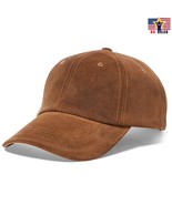 Woman Man Suede Leather Hat Snap back Sport Sun Adjustable Baseball Cap ... - £6.73 GBP+