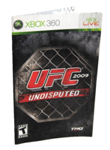 Instruction Manual Booklet Only UFC Undisputed 2009 THQ XBOX 360 Live No Game  - £4.24 GBP