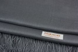 Dark Gray Pashmina Womens Solid 78x28 Silky Shawl Wrap Wool Feel Blend Scarf - £14.22 GBP