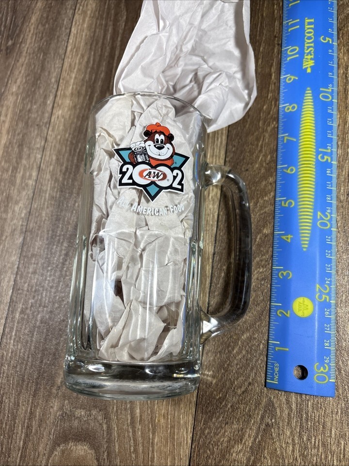 2002 A&W Root Beer Glass Mug Stein Rooty The Root Bear Item image 2