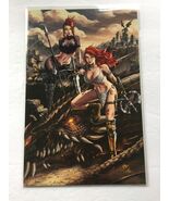 2020 Dynamite Comics Red Sonja Age of Chaos Crees Virgin Variant #3 Signed - $667.88 MXN