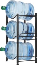 Liantral 5 Gallon Water Jug Holder Water Bottle Storage Rack, 3 Tiers, Black - £37.50 GBP