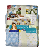 The Pioneer Woman Sweet Rose Patchwork Tablecloth Mantel 60x84in Blue Re... - $23.99