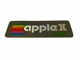 Apple II plus top case emblem, apple 2 plus badge, apple II plus top label - $9.90