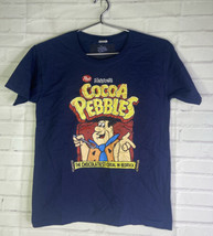 Post Cocoa Pebbles Flintstones Logo Youth Boys Short Sleeve Blue T-Shirt... - £13.61 GBP