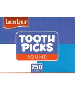 250 Round Wooden pointed TOOTHPICKS NO ADDITIVES natural Birch Wood Laur... - $319.05 MXN