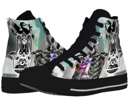Illuminati All Seeing Eye Affordable Canvas Casual Shoes - $39.47+