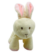 Kellytoy Bunny Plush Rattle Baby Cream Pink Lovey Crinkled Ears Sensory Toy - £19.10 GBP