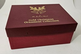 Assorted 1987-1998 Danbury Mint Gold Christmas Ornament Collection 9 in Box - £53.94 GBP