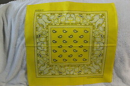 Bandana Yellow Paisley #2 Set Of 3 - £6.58 GBP