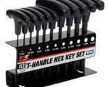 Performance Tool W80275 Metric T-Handle Hex Key Set, 10-Piece , Black - $27.99