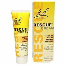 NEW Bach Rescue Remedy Cream Soothes with 6 flower essences 30 mL - £11.85 GBP