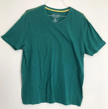 The Raw Uncut Green V-neck W Yellow Stitch XL Mens Shirt Casual Light We... - £11.53 GBP