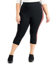 allbrand365 designer Womens Plus Size Colorblock Capri Leggings,Noir Tile Red,3X - £21.83 GBP
