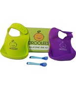 Waterproof Widemouth Soft Silicone Baby Shower Gift Feeding Bibs toddlers - $9.59