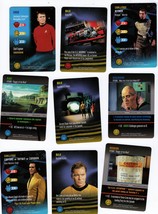 STAR TREK: the Card Game lot SCOTTY/Uhura/SULU/Trelane/KHAN/Kor/WHITE RA... - £10.30 GBP