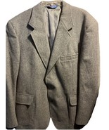 Pendleton Sports Coat Men&#39;s Size 46 Gray Wool 2 Button Long Sleeve Blaze... - $81.24 CAD