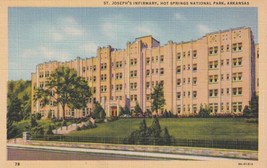 St. Joseph&#39;s Infirmary Hot Springs National Park Arkansas AR Postcard A29 - $2.96