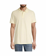 St. John&#39;s Bay Men&#39;s Short Sleeve Premium Stretch Polo Size SMALL Lemon ... - $20.31